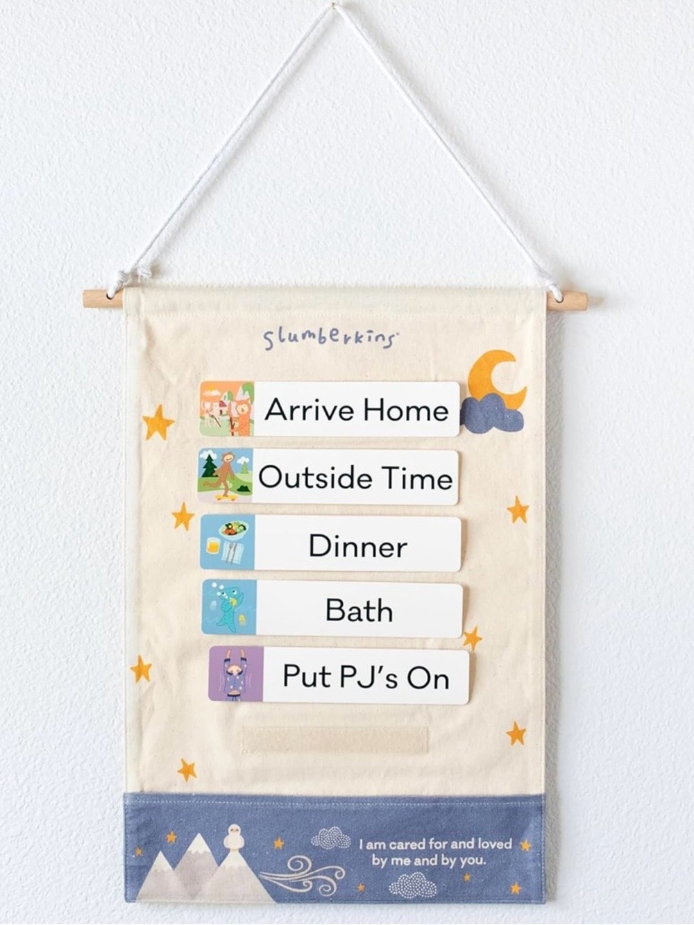 Slumberkins 18 Piece Visual Schedule Routine for Kids NWOT